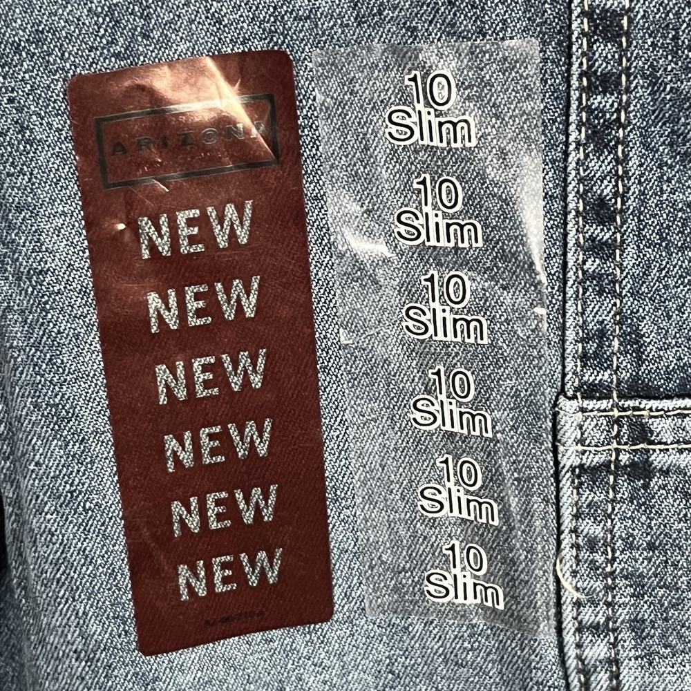 Arizona Carpenter Blue Jeans Boys 10 Slim Baggy Skater Youth Medium Wash Y2K - Picture 6 of 9